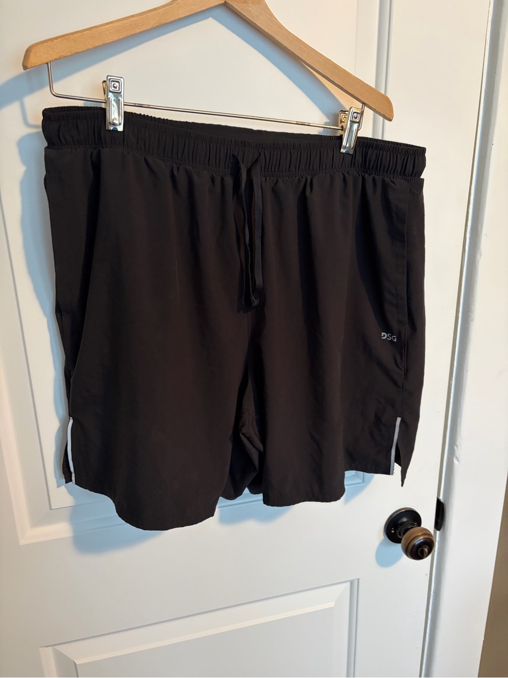 DSG Black Athletic Shorts with Drawstring